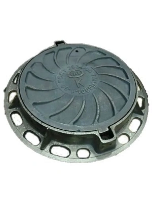 Люк водопроводный чугунный магистральный 40,0 тн ТМ (Д400) В-2-60 с замком