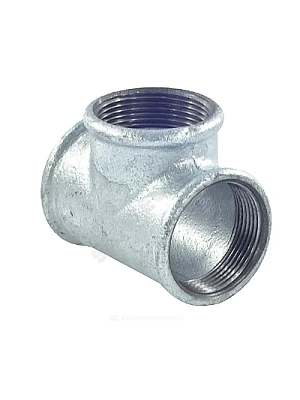 Тройник к/ч оцинкованный резьбовой Ду  32 (1 1/4") AQUA LIFE