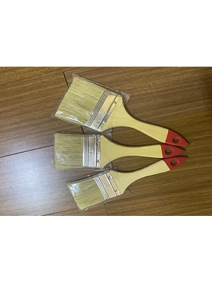 Кисть плоская 2" 50мм натуральная щетина, деревянная ручка (LASTING TOOLS)