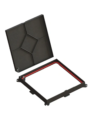 Люк чугунный квадратный Sunrise 550 С250