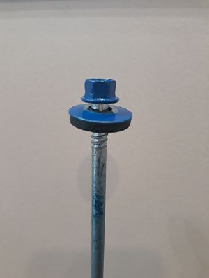 Саморезы для сэндвич-панелей RAL 5005 6,3x180 (упаковка 200шт.) POWER FASTEN