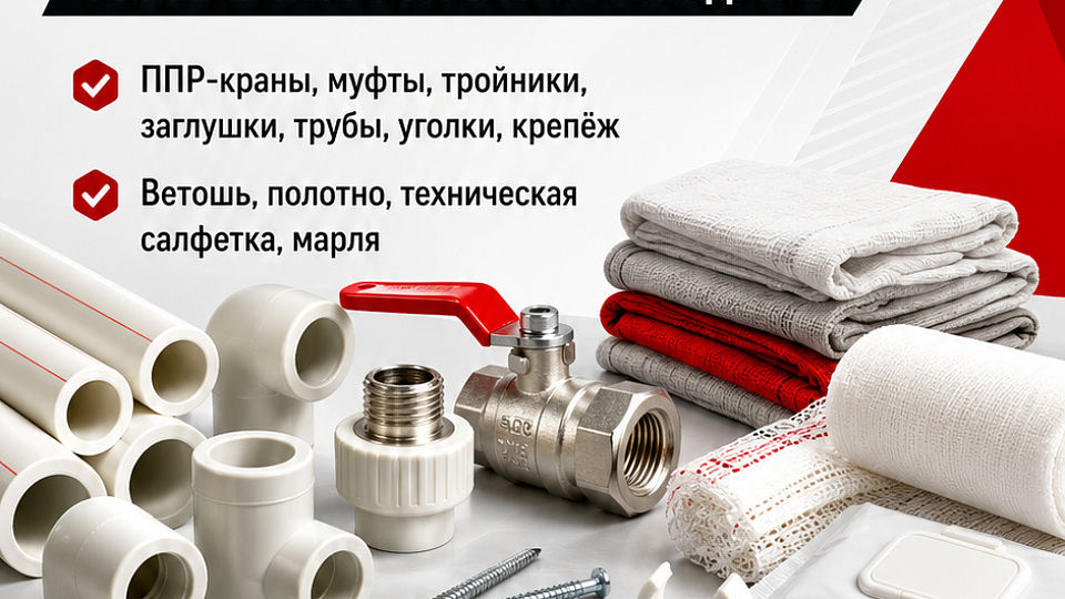 ППР-комплектующие и расходники поступили на склад