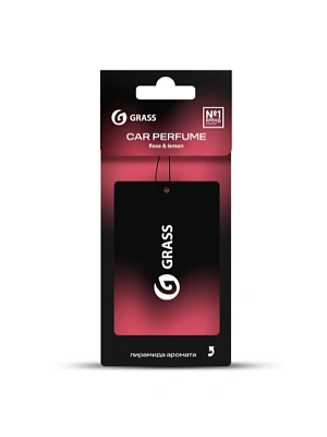 Ароматизатор воздуха картонный GRASS (Rose & lemon)
