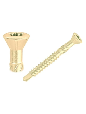 Саморезы для паркета и массивной доски (пола) Желтый цинк 3,2х50
