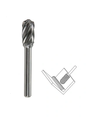 Борфреза (шарошка) по металлу форма С сфероцилиндрическая  8мм