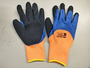 Перчатки полиэстеровые вспененный латекс утепленные LASTING TOOLS