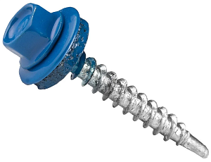 Саморезы ш/г 5005 ярко-синие 5,5х32 (упаковка 500шт.) POWER FASTEN