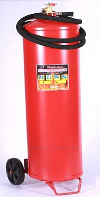 Огнетушитель ОП-100 АВСЕ (З) + Колесо (d200мм) для огнетушителя ОП-100 (2 шт.на1)