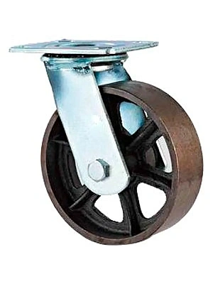 SCs (42) Колесная опора, большегрузная, поворотная, без резины, 100 мм (грузопод.300кг)