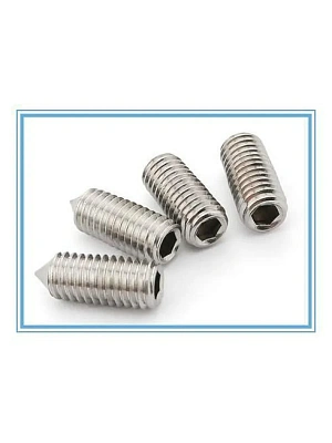 Винт А2 DIN 914 установочный, внутр.шестигр. с острым концом НЕРЖАВЕЙКА  8,0х40