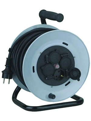 Удлинитель на метал. катушке КГ 3х2,5 кв мм 50 м, 3500 Вт, 4 гнезда, IP44-IP54