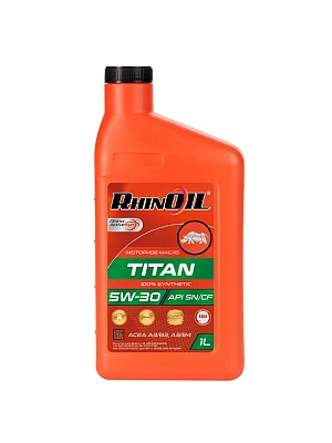 Масло моторное RHINOIL TITAN SAE 5w-30 API SN/CF, ACEA A3/B4 синтетическое 1л