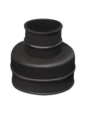 Манжета ступенчатая черная 40х70