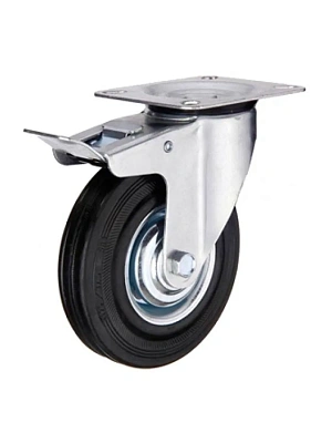 SCb (63) Колесная опора, промышленная, поворотная с тормозом 160 мм (грузопод.145кг) FORCE LIFTING