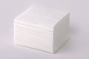 Салфетки белые бумажные (100шт)