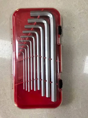 Набор ключей имбусовых HEX 1,5-10 мм (9шт.) удлиненные (LASTING TOOLS)