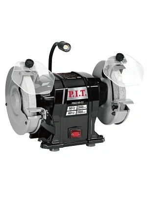 Станок точильный P.I.T. PBG150-C2, 300Вт, диам. диска 150 мм, LED