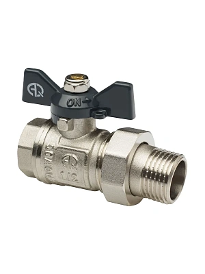 Кран шаровый шт/нак гайка рычаг Ду32 