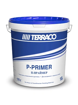 Грунтовка TERRACO P-PRIMER проникающая на акриловой основе,  4л (t  хранения/перевозки  до +5 градусов)