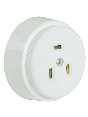 Розетка разборная д/плиты с заземлением открыт/устан. 32А IP20 220-230В 2P+E белая РПпл10-01-Ст IEK