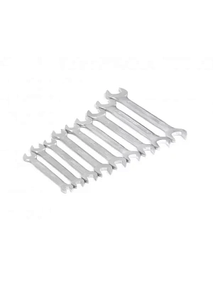 Набор ключей рожковых  7-22 мм (9 шт.) сатин финиш HORTZ