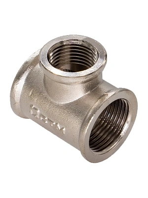 Тройник никелированный переходной 25х20х25 г/г/г (1"x3/4"x1")