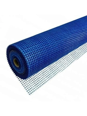 Сетка пластиковая штукатурная для фасадных работ СФУ 15*15, 1*20 синяя
