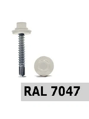 Саморезы ш/г 7047 4,8х19 мягкий-серый (упаковка 800шт.) POWER FASTEN