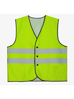 Жилет сигнальный огнестойкий желтый, 48-50р., 250 г/м2, тип 1 СОП 2