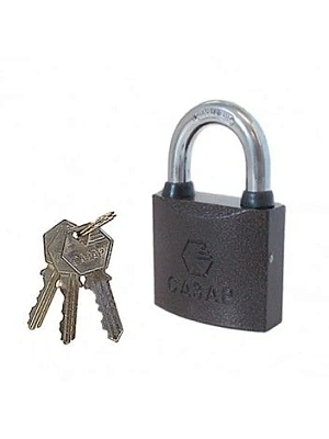 Замок навесной стальн. с полимерным покр. Р-02/60 САЗАР/Avers PD-01-63