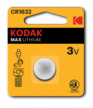 Элемент питания Kodak CR1632-1BL MAX Lithium