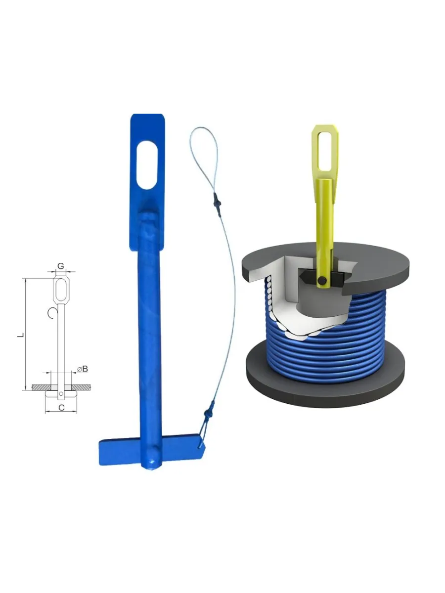Захват для барабана с металлической тягой (вертик. подъем)12,5 тн ЗБт-12,5