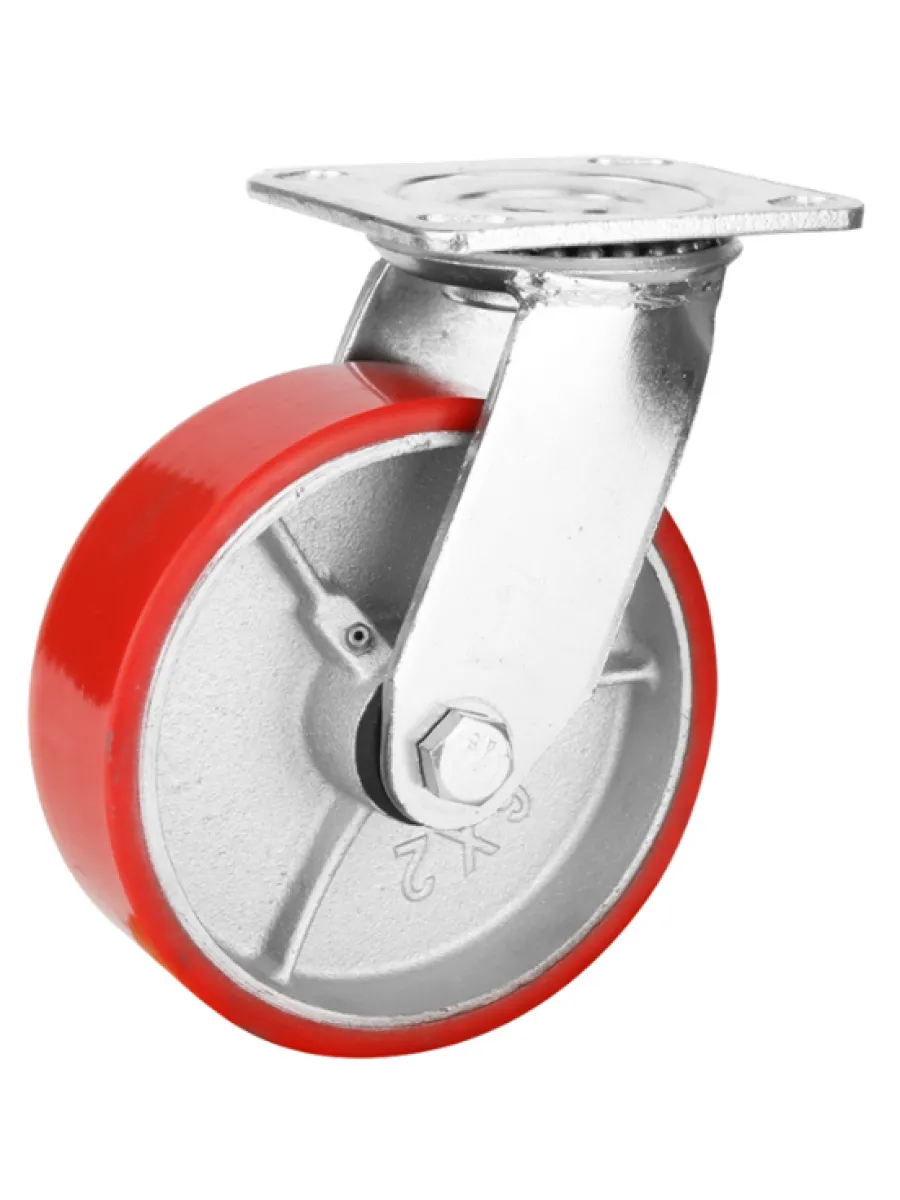 SCp (80) Колесная опора, большегрузная, поворотная (полиуретан) 200 мм (грузопод.460кг) FORCE LIFTING