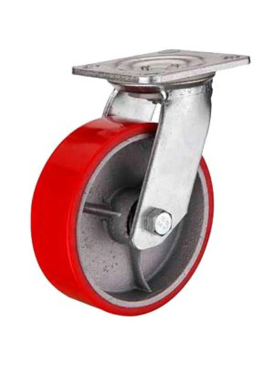 SCp (93) Колесная опора, большегрузная, поворотная (полиуретан) 75 мм (грузопод.150кг)