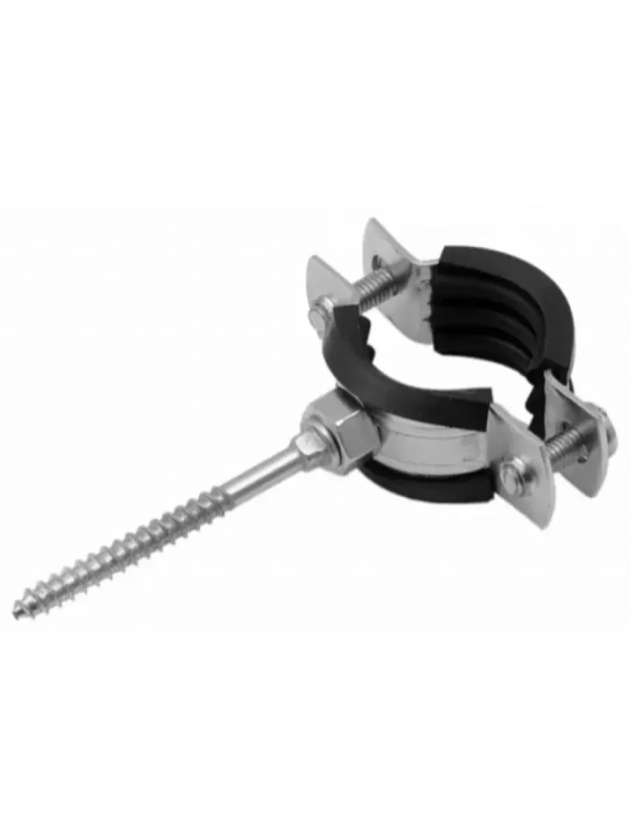 Хомут сантехнический в комплекте с дюбелем и шпилькой  М8 20-24мм 1/2"