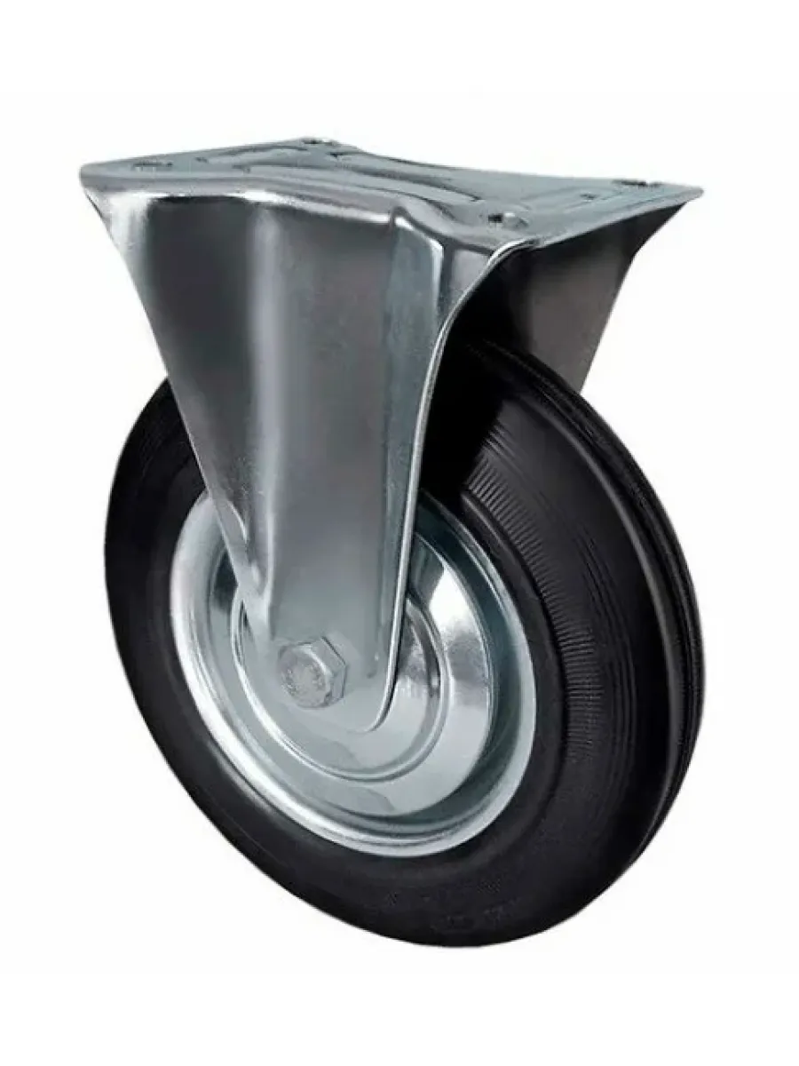 FC (85) Колесная опора 250мм, промышленная, платформенное крепл., неповорот., (грузоп.210кг)