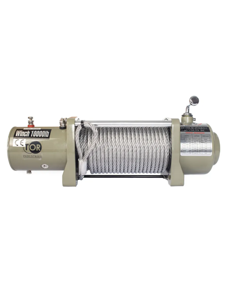 Лебедка автомобильная 12V г/п 5,443 тн длина 28 м