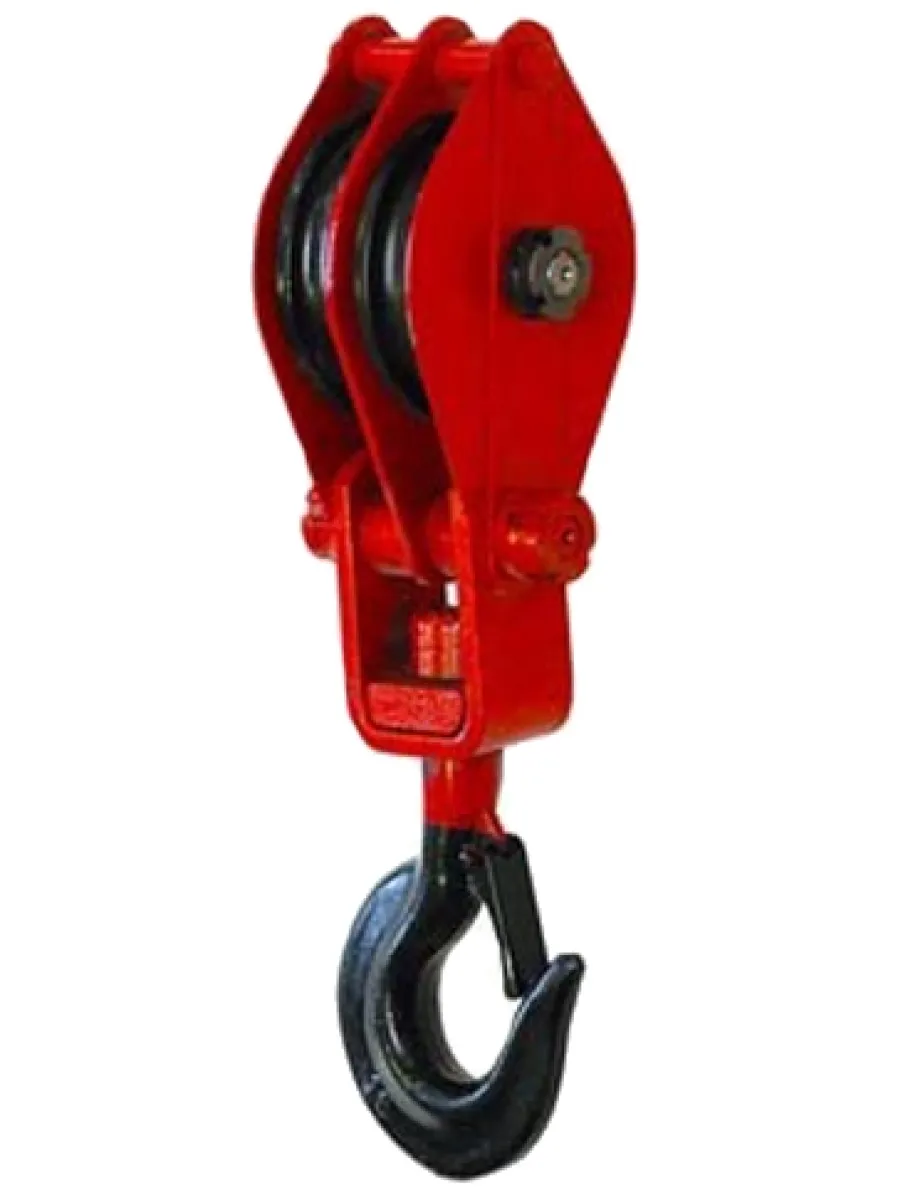 Блок монтажный двухрольный с крюком К-2- 5,0 тн FORCE LIFTING