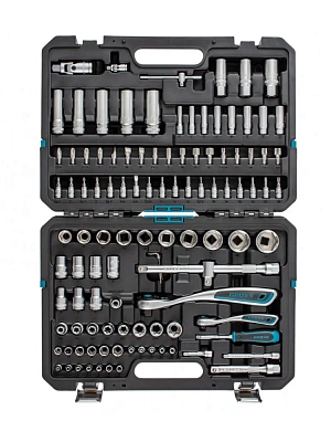 Набор инструментов, 1/2", 1/4" пластиковый кейс, 109 предметов Gross