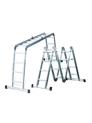 Лестница-трансформер 4х3 ступеней 97,5/172,5/355 см, алюминиевая