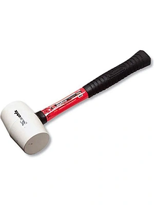 Киянка 450 гр белая резина, фибергласовая рукоятка