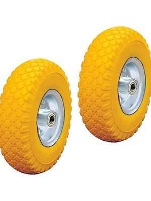 PU 1804 Колесо пенополиуретан 260 мм, мет. обод, симм., шарикоп. (грузопод.120кг)