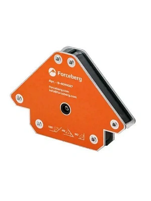 Усиленный магнитный уголок для сварки и монтажа конструкций для 3 углов Forceberg, усилие до 50 кг