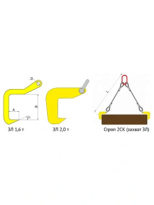 Захват для бревен 1,6 тн ЗЛ-1,6 