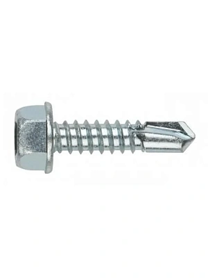 Саморез DIN7504-К (JP76) с шестигр.гол. с буром без шайбы 4,8x19 Zn