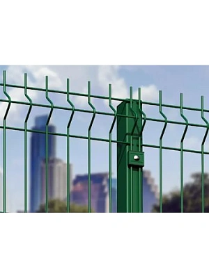 Панель 3D ЗК 2000х2500мм яч.200х55мм, 3,5мм, 4-V гиба оцинк. RAL 6005 