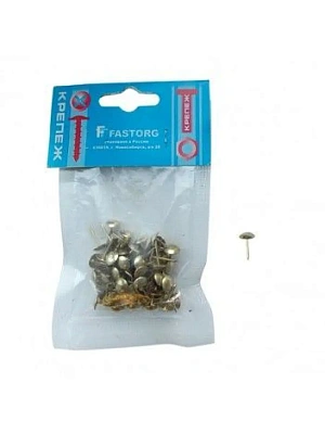 Гвозди декор.13 мм золото (упак. 80шт)