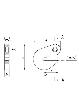 Захват для труб торцевой  6,3 тн 3 ЗСК 1/ 3Т-Б с полиуретановой накладкой