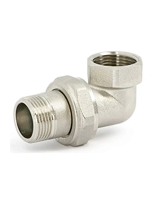 Соединение угловое никелированное 25 г/ш (1")