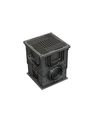 Дождеприемник пластиковый Master 350х350х420 (в сборе с решеткой)